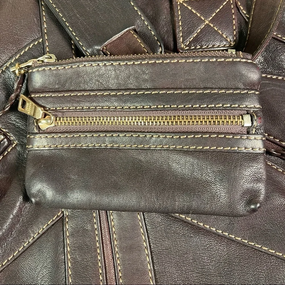 Andrew Marc Leather Hobo Shoulder Bag Convertible Crossbody Purse
